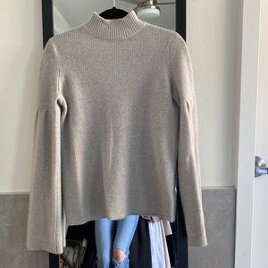 Saks Fifth Avenue Mock Turtleneck Bell Sleeves